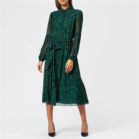 peacock print dress michael kors